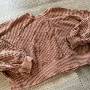 Vetta Brown Knit Sweater